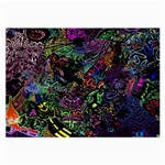 Trippy Dark Psychedelic Large Glasses Cloth (2 Sides)