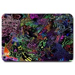 Trippy Dark Psychedelic Large Doormat