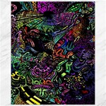 Trippy Dark Psychedelic Canvas 11  x 14 