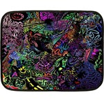 Trippy Dark Psychedelic Fleece Blanket (Mini)
