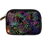 Trippy Dark Psychedelic Digital Camera Leather Case