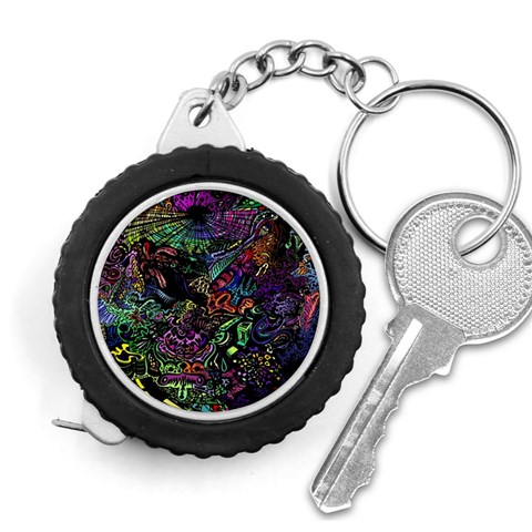 Trippy Dark Psychedelic Measuring Tape from ArtsNow.com Front