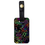 Trippy Dark Psychedelic Luggage Tag (one side)