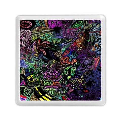 Trippy Dark Psychedelic Memory Card Reader (Square) from ArtsNow.com Front