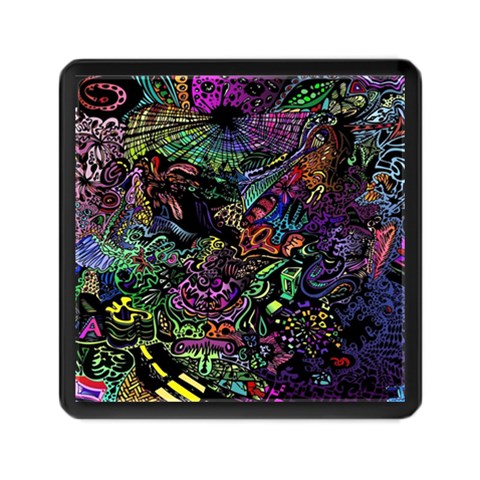 Trippy Dark Psychedelic Memory Card Reader (Square) from ArtsNow.com Front
