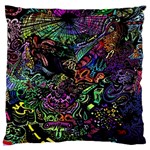 Trippy Dark Psychedelic Large Cushion Case (One Side)