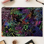 Trippy Dark Psychedelic Cosmetic Bag (XXXL)
