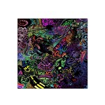 Trippy Dark Psychedelic Satin Bandana Scarf 22  x 22 
