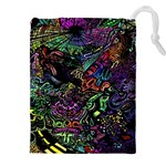 Trippy Dark Psychedelic Drawstring Pouch (5XL)