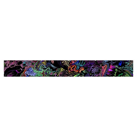 Trippy Dark Psychedelic Make Up Case (Small) from ArtsNow.com Zipper Tape Front