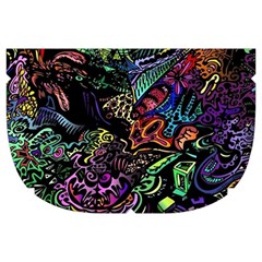 Trippy Dark Psychedelic Make Up Case (Large) from ArtsNow.com Side Right