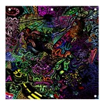 Trippy Dark Psychedelic Banner and Sign 4  x 4 