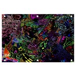 Trippy Dark Psychedelic Banner and Sign 6  x 4 