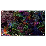 Trippy Dark Psychedelic Banner and Sign 7  x 4 