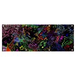 Trippy Dark Psychedelic Banner and Sign 8  x 3 