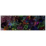 Trippy Dark Psychedelic Banner and Sign 9  x 3 