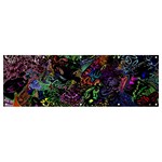 Trippy Dark Psychedelic Banner and Sign 12  x 4 
