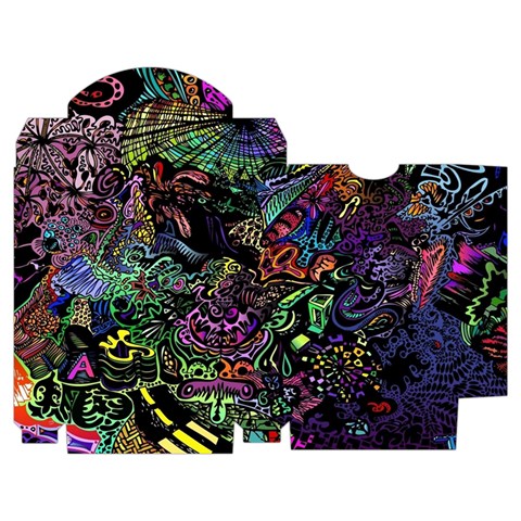 Trippy Dark Psychedelic Playing Cards Single Design (Rectangle) with Custom Box from ArtsNow.com Poker Box