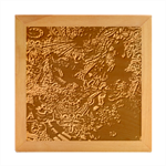 Trippy Dark Psychedelic Wood Photo Frame Cube