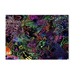 Trippy Dark Psychedelic Crystal Sticker (A4)