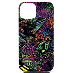 Trippy Dark Psychedelic iPhone 14 Black UV Print Case