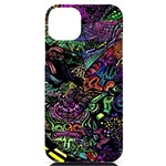 Trippy Dark Psychedelic iPhone 14 Plus Black UV Print Case