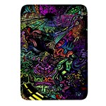 Trippy Dark Psychedelic Rectangular Glass Fridge Magnet (4 pack)