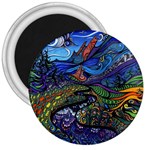 Psychedelic Landscape 3  Magnets