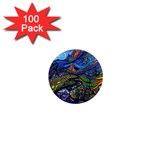 Psychedelic Landscape 1  Mini Magnets (100 pack) 