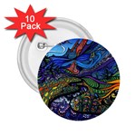 Psychedelic Landscape 2.25  Buttons (10 pack) 