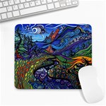 Psychedelic Landscape Large Mousepad