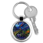 Psychedelic Landscape Key Chain (Round)