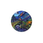Psychedelic Landscape Golf Ball Marker (10 pack)