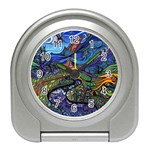 Psychedelic Landscape Travel Alarm Clock