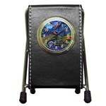 Psychedelic Landscape Pen Holder Desk Clock