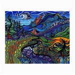 Psychedelic Landscape Small Glasses Cloth