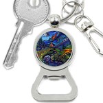 Psychedelic Landscape Bottle Opener Key Chain