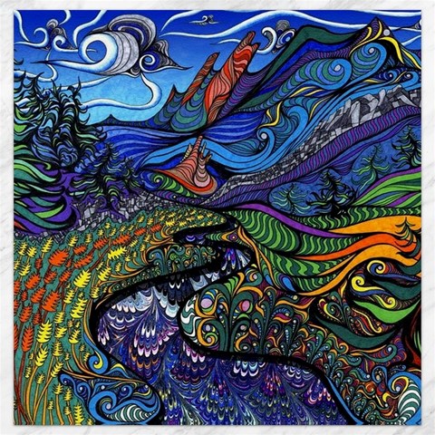 Psychedelic Landscape Canvas 12  x 12  from ArtsNow.com 11.4 x11.56  Canvas - 1