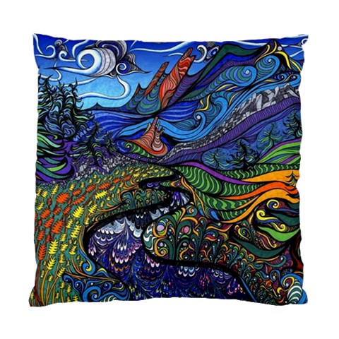 Psychedelic Landscape Standard Cushion Case (Two Sides) from ArtsNow.com Front