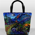 Psychedelic Landscape Bucket Bag