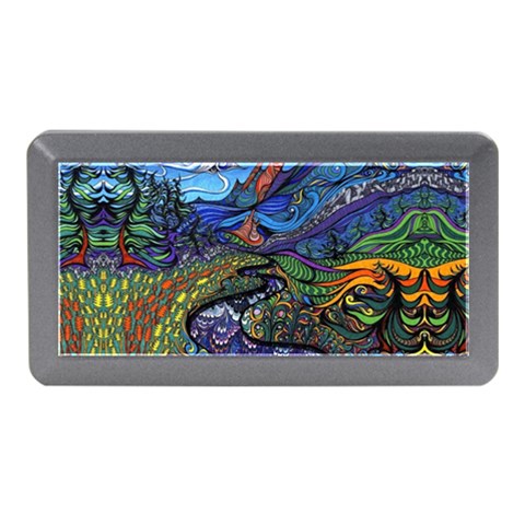 Psychedelic Landscape Memory Card Reader (Mini) from ArtsNow.com Front