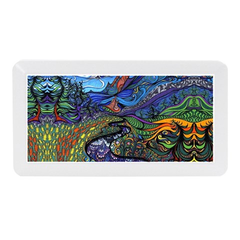 Psychedelic Landscape Memory Card Reader (Mini) from ArtsNow.com Front