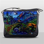 Psychedelic Landscape Messenger Bag