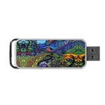 Psychedelic Landscape Portable USB Flash (Two Sides)