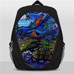 Psychedelic Landscape Backpack Bag