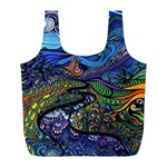 Psychedelic Landscape Full Print Recycle Bag (L)