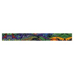 Psychedelic Landscape Zipper Large Tote Bag from ArtsNow.com Strap