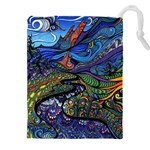 Psychedelic Landscape Drawstring Pouch (4XL)