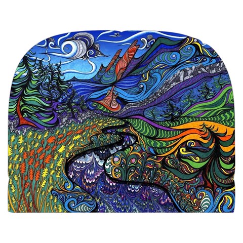 Psychedelic Landscape Make Up Case (Small) from ArtsNow.com Back