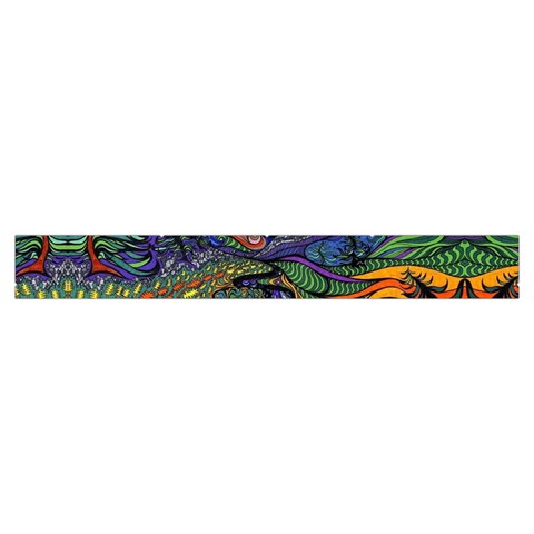 Psychedelic Landscape Make Up Case (Small) from ArtsNow.com Zipper Tape Front